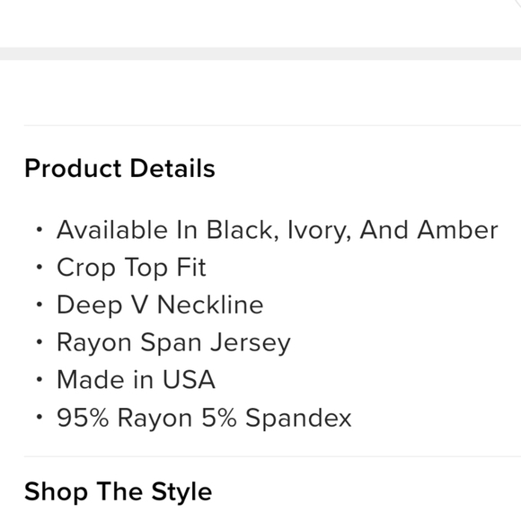 Amber color crop top - Picture 7 of 7